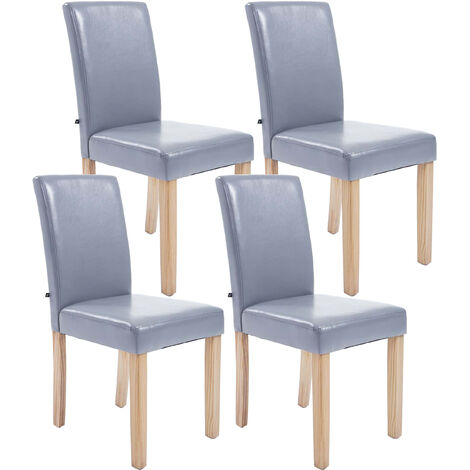 Set De 4 Sillas De Comedor Ina ~ Base Marrón Oscuro