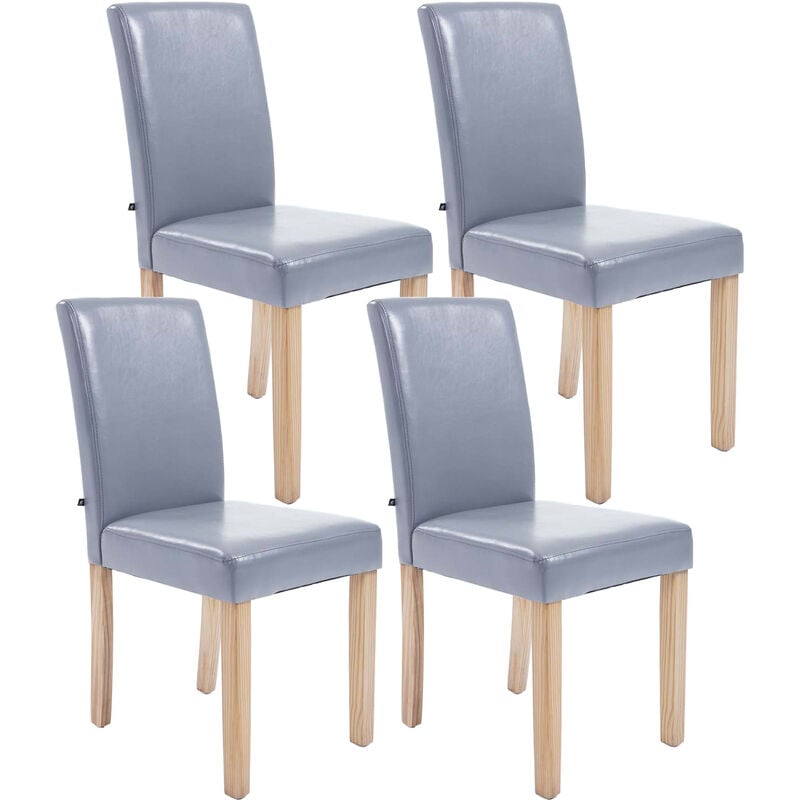 

CLP - Set De 4 Sillas De Comedor Ina Madera Natural Gris