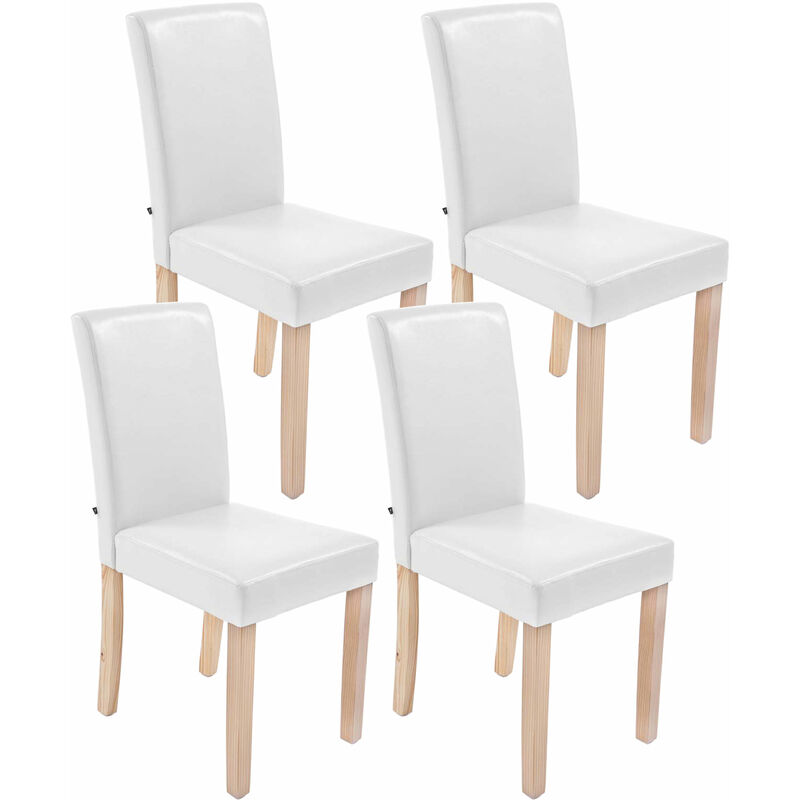 

CLP - Set De 4 Sillas De Comedor Ina Madera Natural Blanco