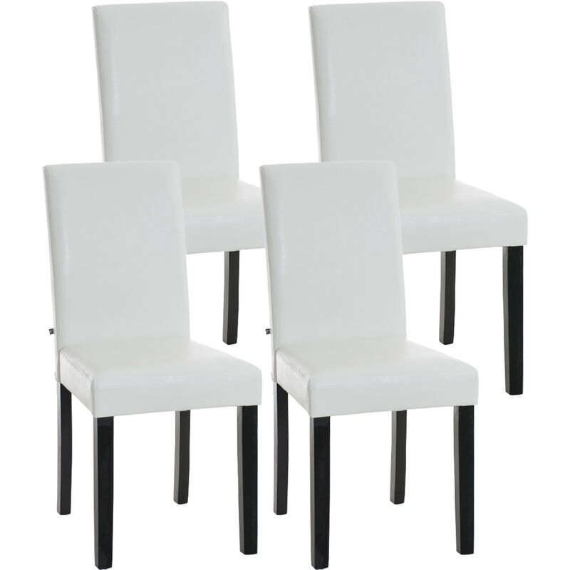 

Set De 4 Sillas De Comedor Ina ~ Base En Negro Blanco