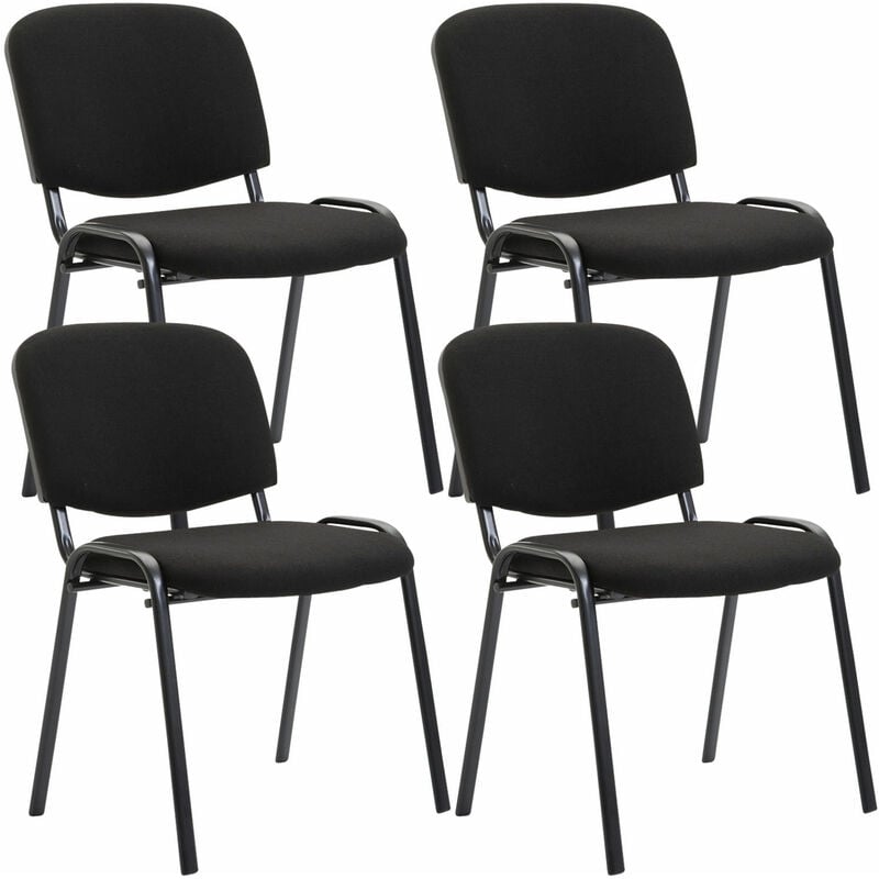 

CLP - Set De 4 Sillas De Reuniones Ken En Tela Negro