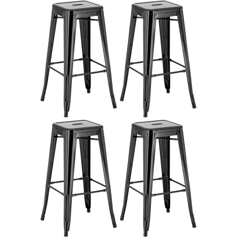 

CLP - Set De 4 Taburetes Joshua Negro