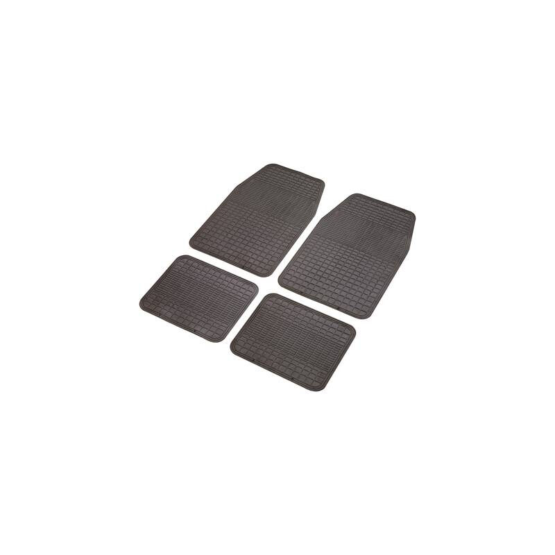 SET DE 4 TAPIS DE VOITURE UNIVERSEL NOIR 74514 - Unitec