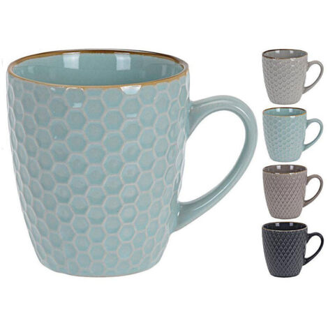 Set De 4 Tasses À Café 300ml Couleurs Assorties.