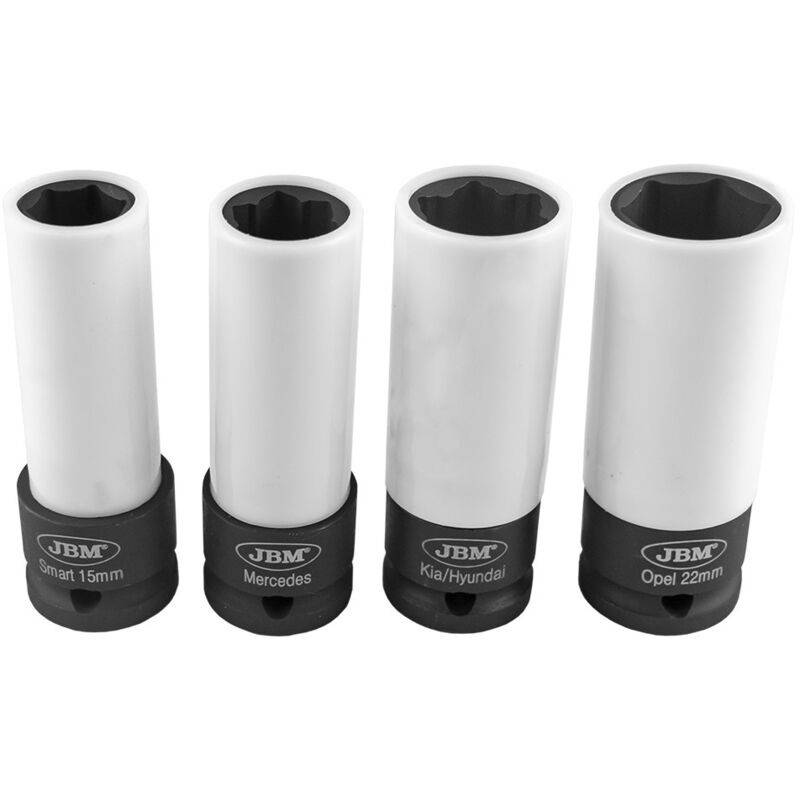 

Set De 4 Vasos De Impacto Para Llantas De Aleación - 1/2' 53587 - Jbm