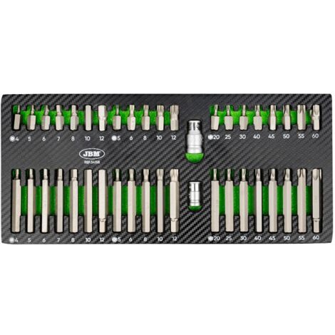 -CAHERSA- Puntas de Atornillador JBM Set 42 Pz 54158