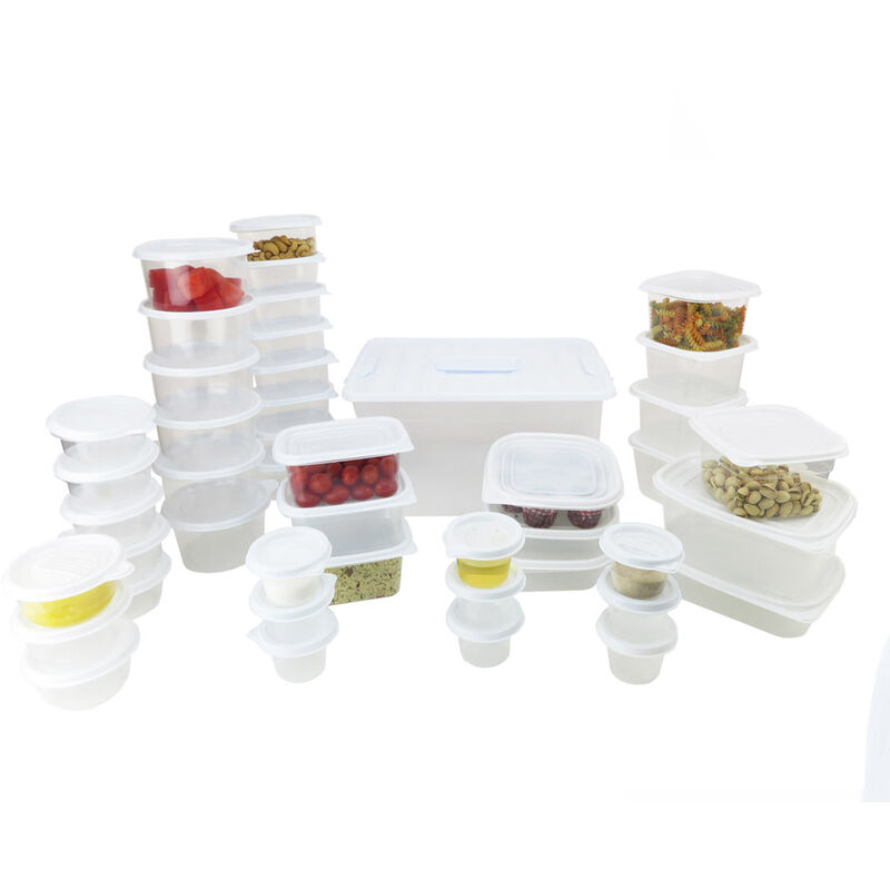 

Set de 44 Tuppers, Recipientes para Alimentos con Tapa, Apilables sin BPA