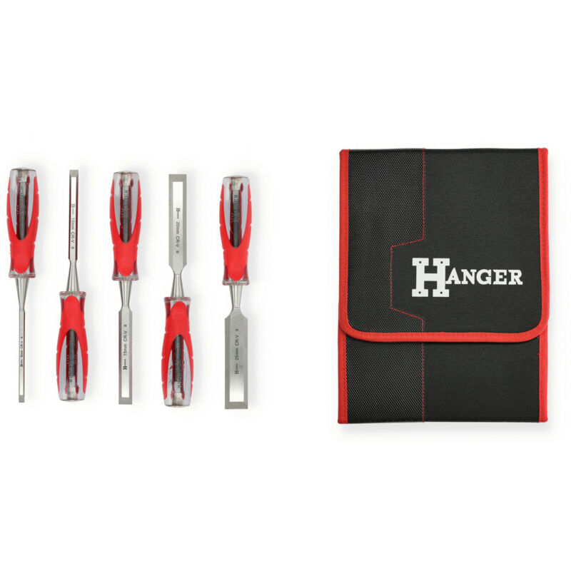 Set de 5 ciseaux à bois xpro à frapper 6-10-15-20-25mm Hanger 110591