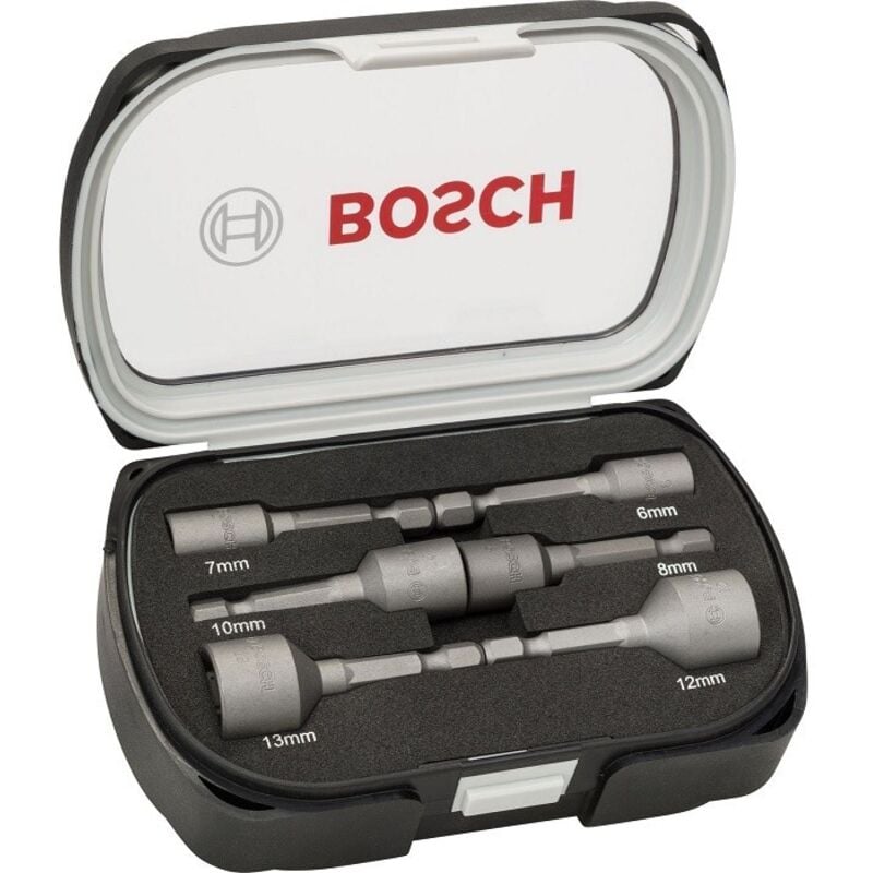 Lot d'embouts à emmanchement 6 mm, 7 mm, 8 mm, 10 mm, 12 mm, 13 mm Bosch Accessories 2608551079 Propulseur 1/4 (6.3 mm