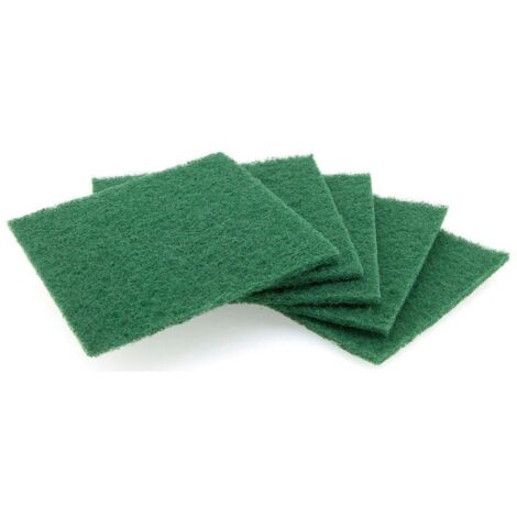 Set de 5 estropajos de fibra abrasiva 15x13.5x0.5cm