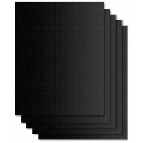 Set de 5 Tapis de Cuisson Tapis BBQ Barbecue Plaque Feuille de Cuisson Four 40 33cm pour Barbecue gaz Charbon électrique 100 Anti-adhérent,
