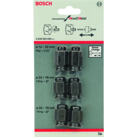 Set de 6 adaptadores de transición -  BOSCH 2608584682