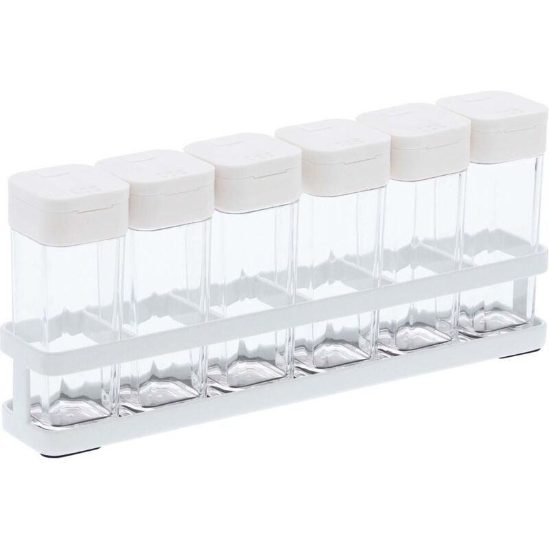 Yamazaki - Set de 6 pots à épices avec support Tower