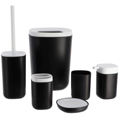 Set de 6 pp + accesorios abs - blanco negro - Tendance