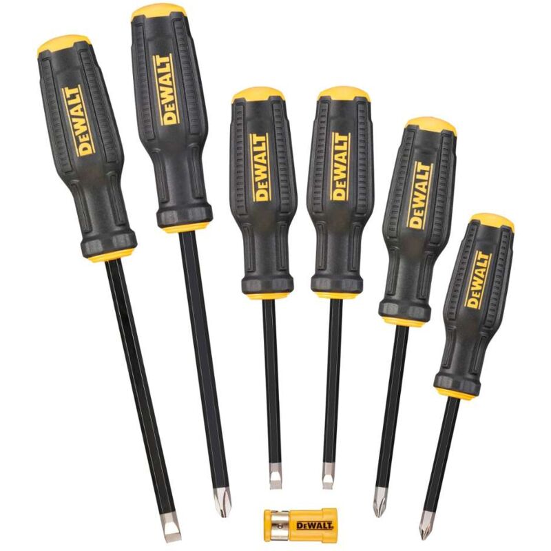 Dewalt - Outillage - Set de tournevis fullfit - plats et ph (6 pcs) DWHT62056-0