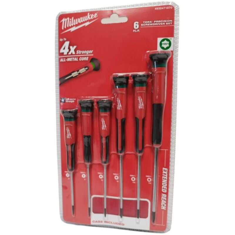 Milwaukee - 4932471870 Set de 6 Tournevis - Trilobe - précision Torx