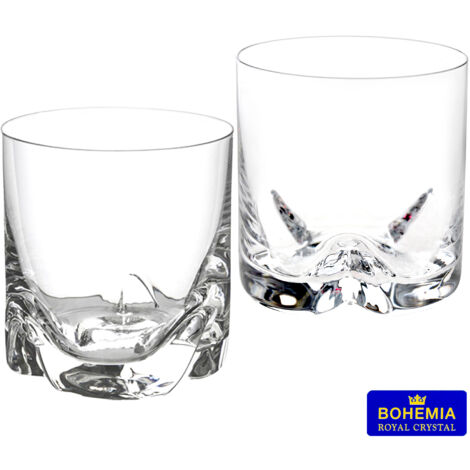 Set de 6 Verres Cristal de Bohême °9X9,5 Cm