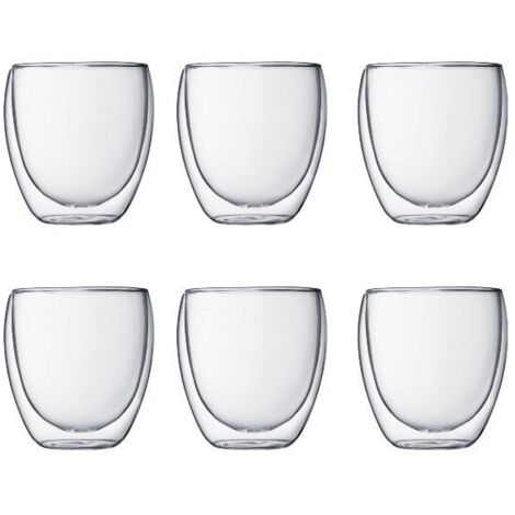 Set de 6 verres double paroi 25cl - Bodum - pavina set