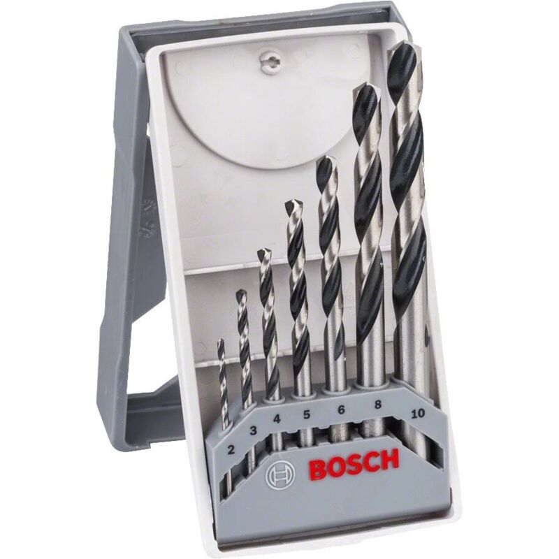 Coffret 7 forets métaux hélicoïdaux HSS POINTTEQ Mini X Line 2 à 8mm Bosch Professional