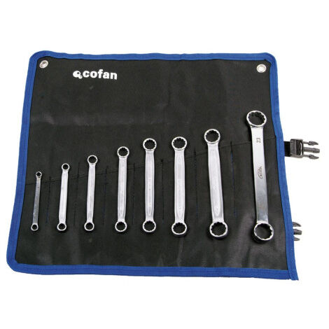 Set de 8 llaves estrella plana de acero al cromo vanadio 09504056