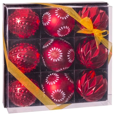 YLYDMY Lot De 48 Boules De Noël De 3 Cm,Boule De Noël En Plastique