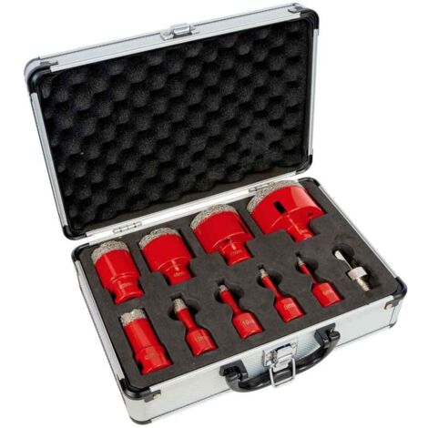 Set de 9 fraises diamantees pour gres 6-68mm Holzmann dtbks6-68