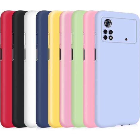 SET DE 9 FUNDAS PARA XIAOMI POCO X4 PRO 5G SILICONA COLORIDA