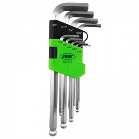 SET DE 9 LLAVES ALLEN EN PULGADA JBM 54005