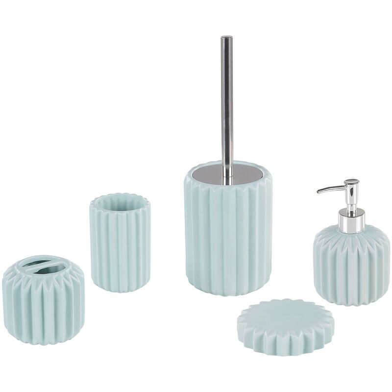 

Set de accesorios de baño 5 piezas azul GORBEA