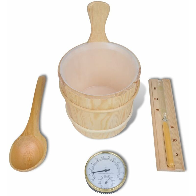 

Set de accesorios esenciales para Sauna (4 piezas)