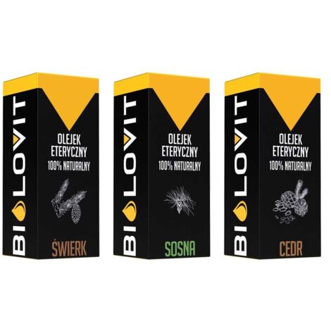Set de aceites esenciales de bosque Bilovit - 3 piezas