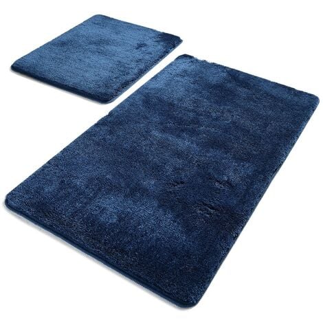 Set de alfombras de baño  (2 piezas) azul oscuro