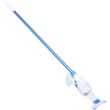 Set de aspiradora y palo para piscinas desmontables vidaXL - White and blue
