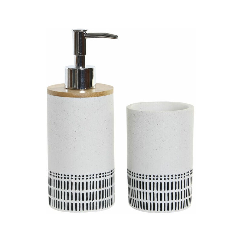 

Set de Baño DKD Home Decor Bambú Dolomita Loft (2 pcs)