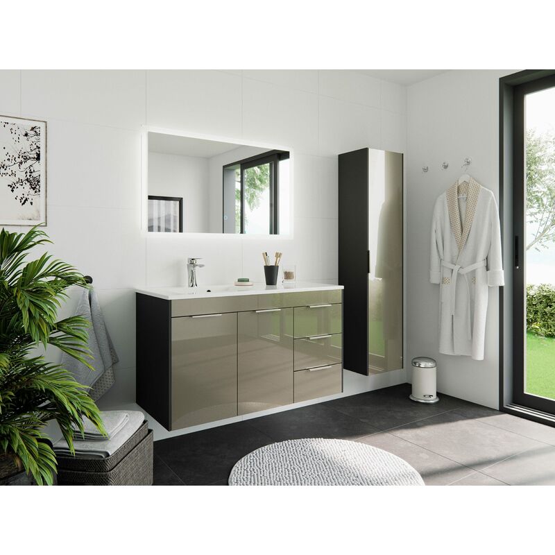 

Set de baño Madeira izquierda 3pzs mueble auxiliar Cubanita