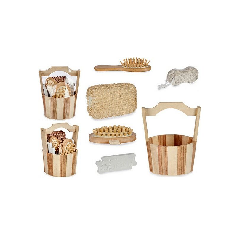 

Set de Baño Marrón Madera Plástico (5 pcs)