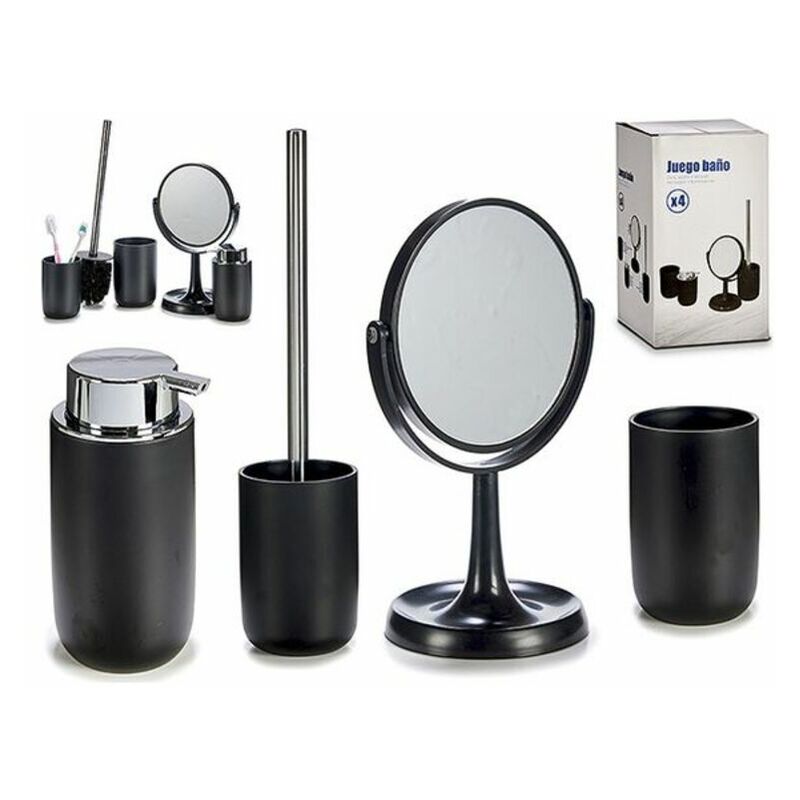 

Set de Baño Negro Polipropileno (4 Piezas) (4 pcs)