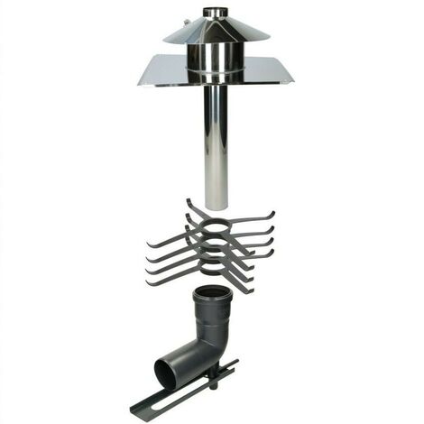 Set de base système de conduit de fumée monoparoi Ø 110 pour pour