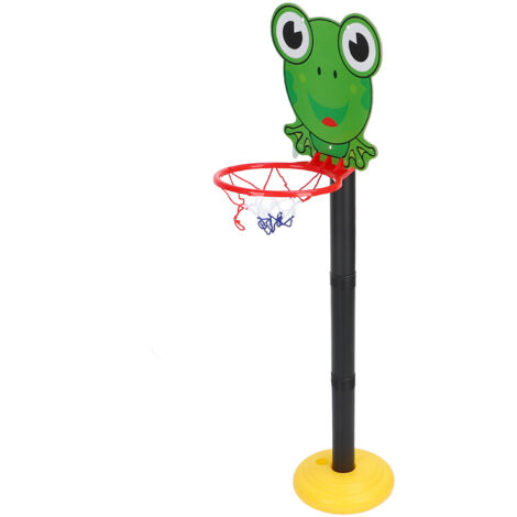 Set de Basketball Enfant avec Panier Grenouille et Support Réglable - Jeu d'Extérieur pour Enfants