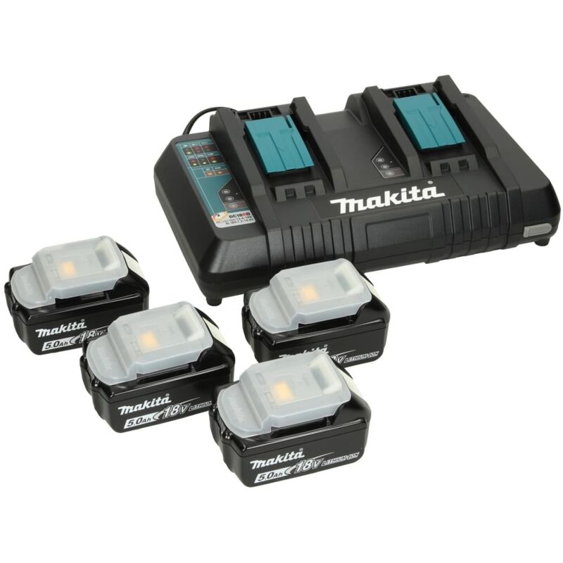 Set de batterie outillage avec 4 batteries