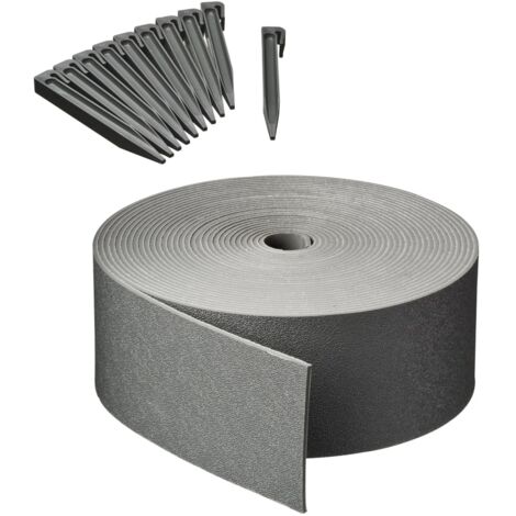 para jardín con picas negro 7,5 cm x 10 m Nature