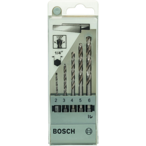 Set de brocas para metal HSS-G DIN 338 5 unidades de 2 - 6 mm  BOSCH 2608595517