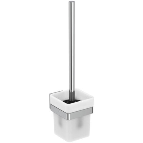 Set de brosses IOM SQUARE Récipient en verre chromé IDEAL STANDARD