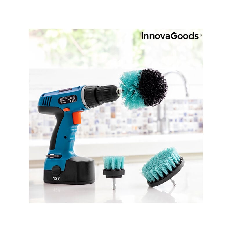 

Set de Cepillos de Limpieza para Taladro Cyclean InnovaGoods 3 Piezas