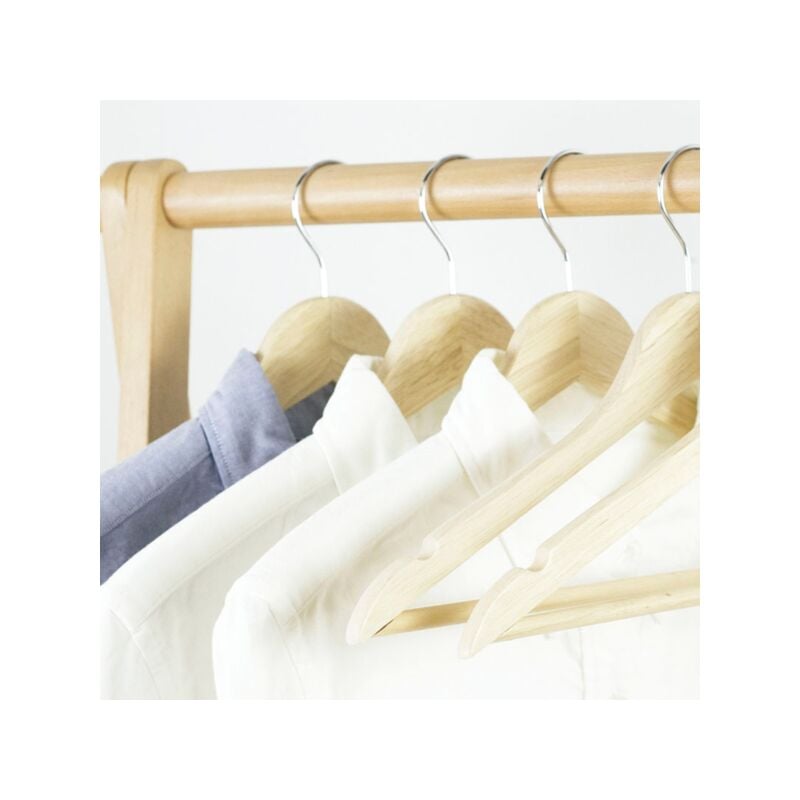 20 cintres en bois droits Habitex 45 cm - talla