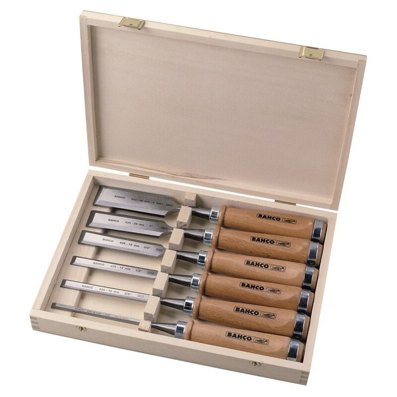 Coffret de 6 ciseaux à bois 425-083 Bahco