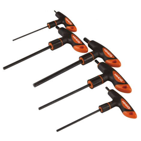Set De Clés Hexagonales Avec Poignée En T, 5pc - KENDO