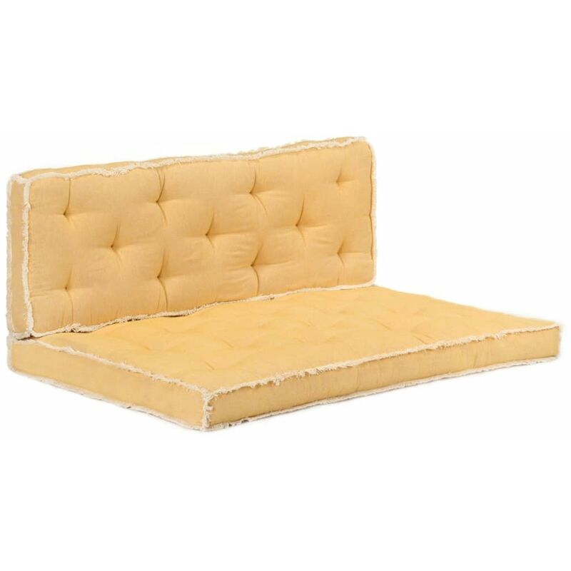 

Set de cojines para sofa de palets 2 piezas amarillo