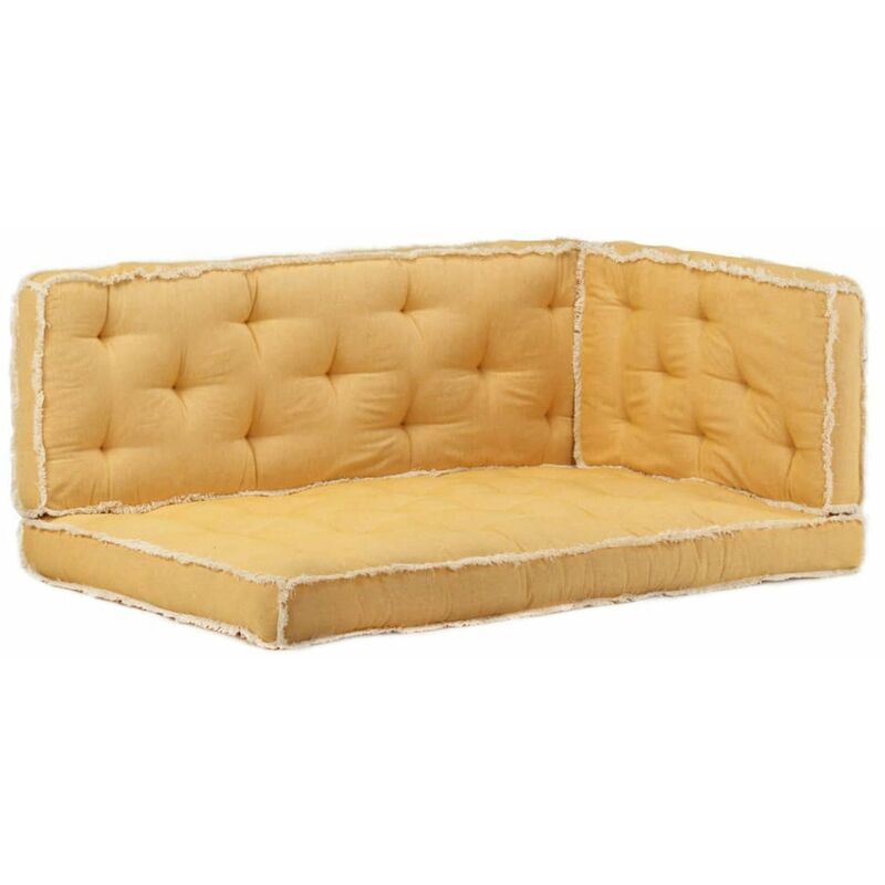 

Set de cojines para sofa de palets 3 piezas amarillo