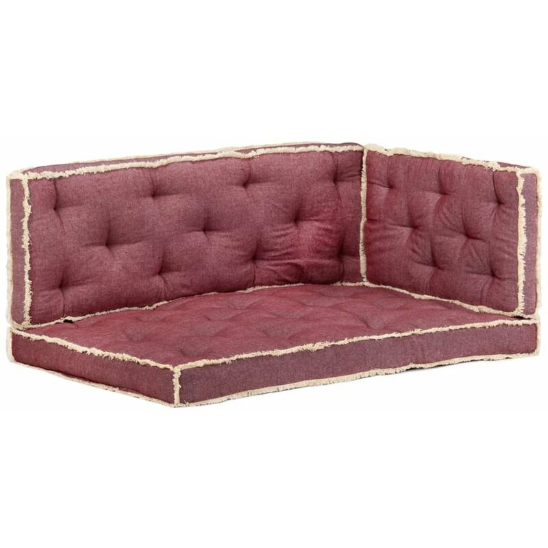 

Set de cojines para sofa de palets 3 piezas burdeos